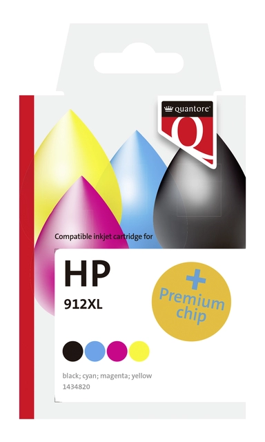 Een Inktcartridge Quantore alternatief tbv Hp 912XL 3YP34AE hc zw+3 kl koop je bij EconOffice