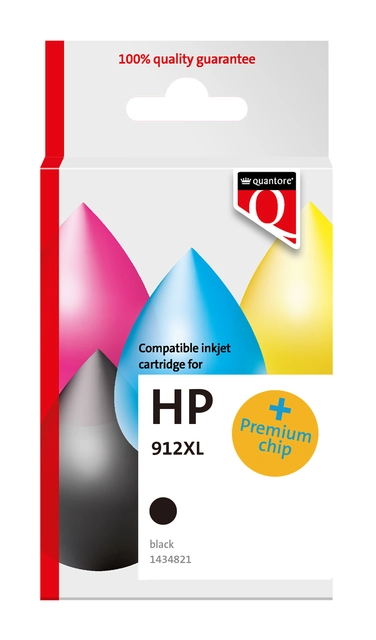 Een Inktcartridge Quantore alternatief tbv Hp 912XL 3YL84AE hc zwart koop je bij EconOffice