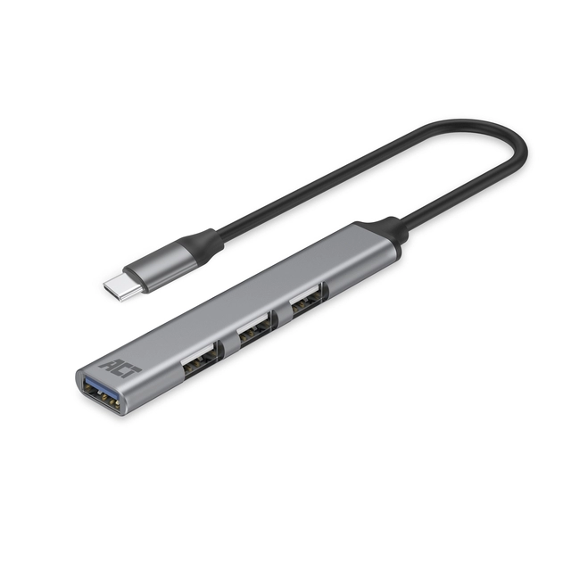 Een Hub ACT USB-C 3x USB-A 2.0 en 1x USB-A 3.0 koop je bij De Angelot