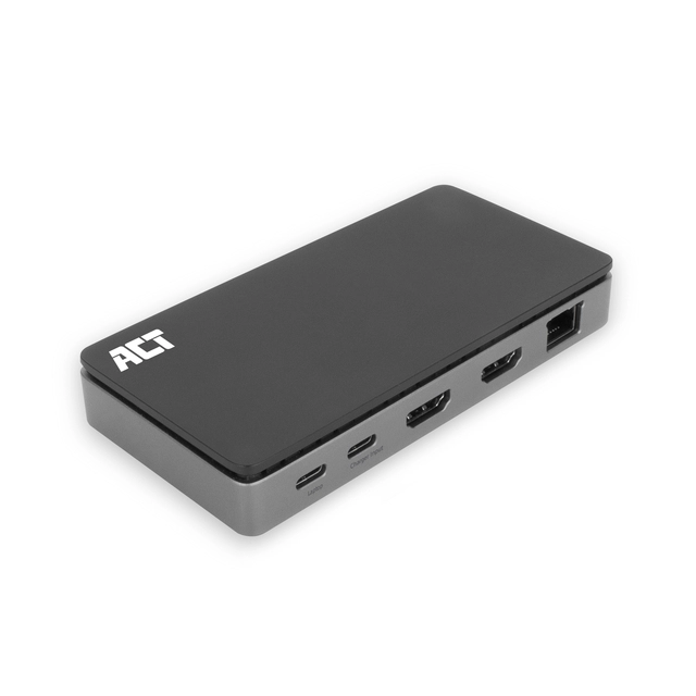 Een Dockingstation ACT USB-C 4K MST voor 2 HDMI monitoren koop je bij Klik Office BV