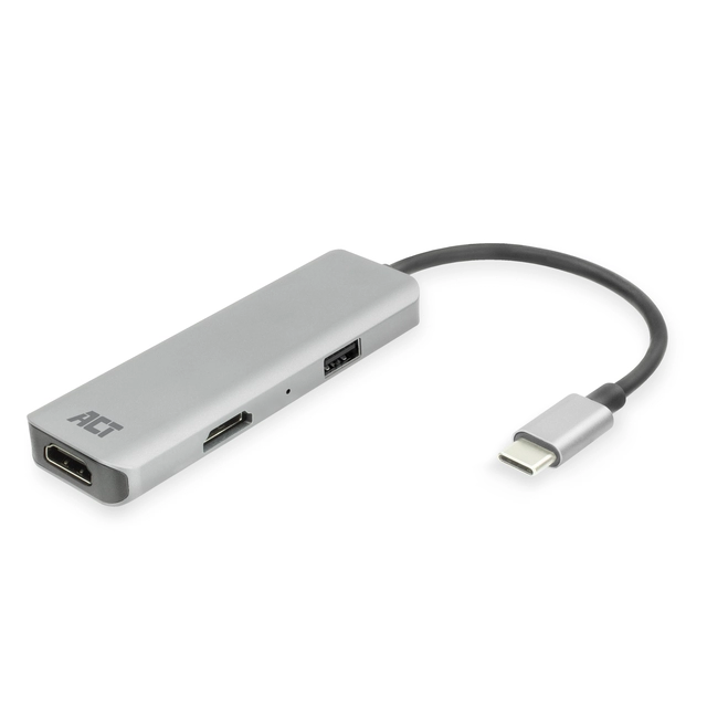 Een Adapter ACT USB-C 4K multiport voor 2 HDMI monitoren koop je bij The Cartridge Company