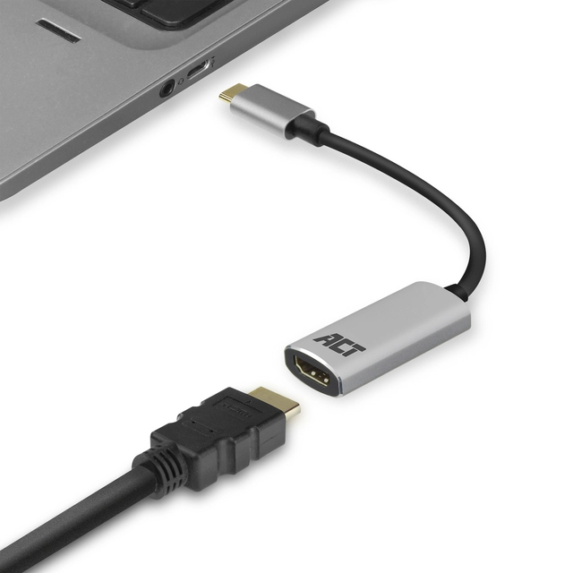 Een Adapter ACT USB-C naar HDMI koop je bij L&N Partners voor Partners B.V.