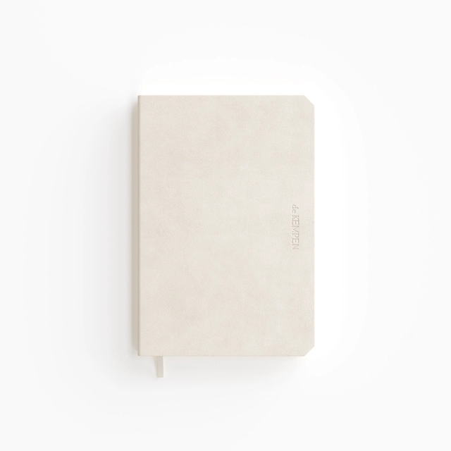 Notitieboek de KEMPEN Cotton Vanilla 110x160mm blanco 160 pagina's 90gr wit