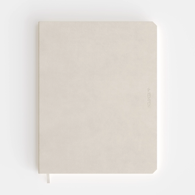 Notitieboek de KEMPEN Cotton Vanilla 171x220mm blanco 192 pagina's 90gr wit