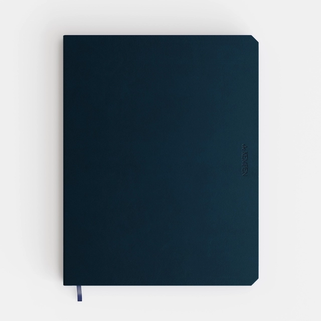 Een Carnet de notes De Kempen Silence 171x220mm uni 192 pages 90g bleu foncé koop je bij Van Hoye Kantoor BV