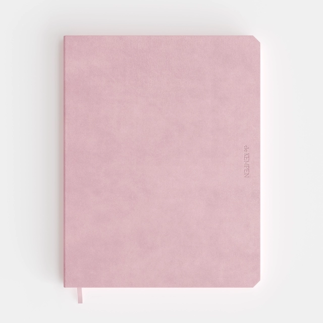 Notitieboek de KEMPEN Brut 171x220mm blanco 192 pagina's 90gr roze