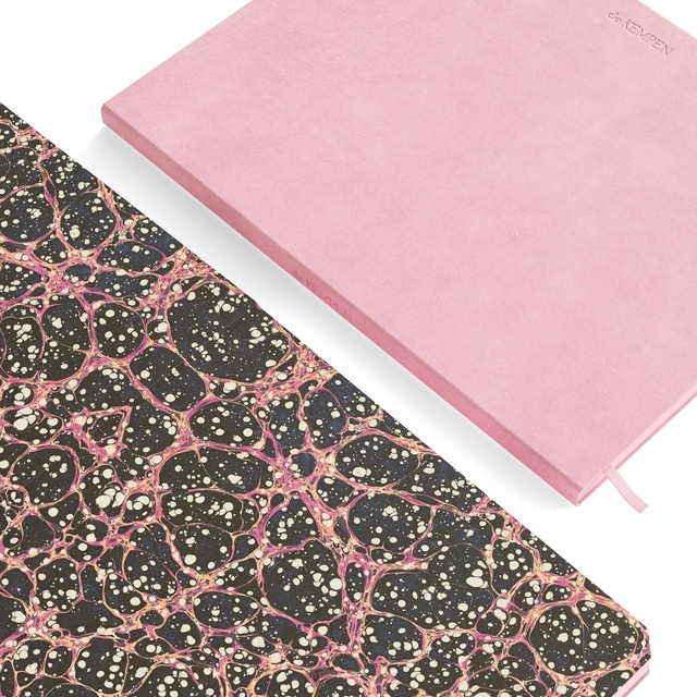 Notitieboek de KEMPEN Brut 171x220mm blanco 192 pagina's 90gr roze