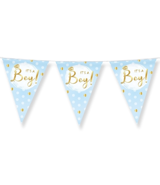 Een Party Flags foil It's a boy! koop je bij Van Hoye Kantoor BV