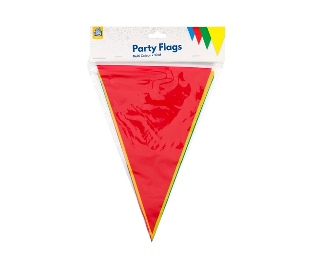 Een Party Flag PE Multi Colour koop je bij MegaOffice