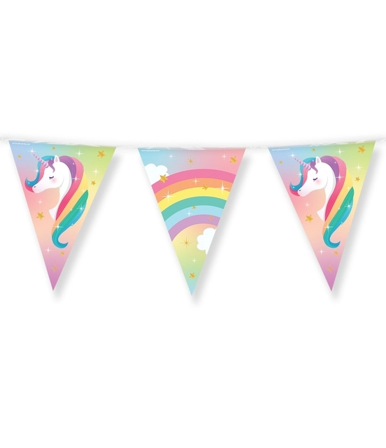 Een Party Flags foil Unicorn koop je bij Van Hoye Kantoor BV