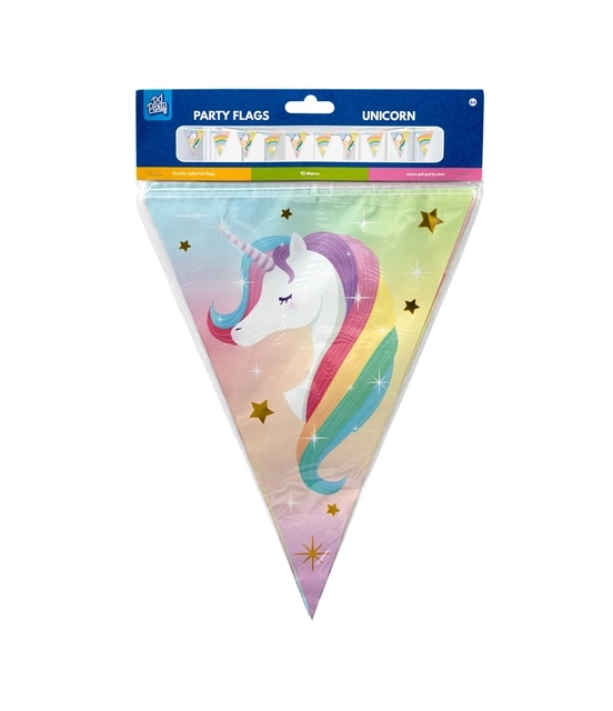 Een Party Flags foil Unicorn koop je bij Van Hoye Kantoor BV