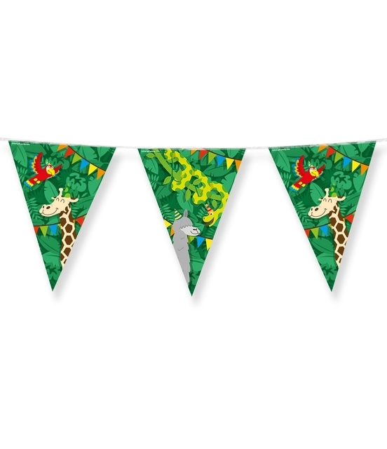 Een Party Flags foil Jungle cartoon koop je bij Van Hoye Kantoor BV