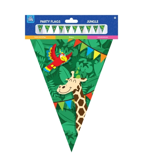 Een Party Flags foil Jungle cartoon koop je bij Van Hoye Kantoor BV