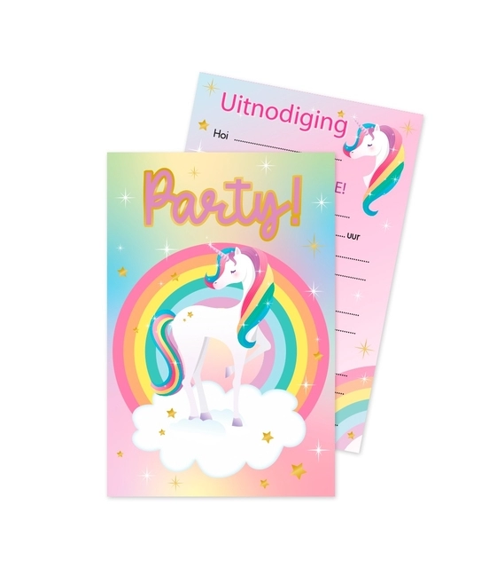 Een Uitnodigingskaarten Unicorn koop je bij MegaOffice