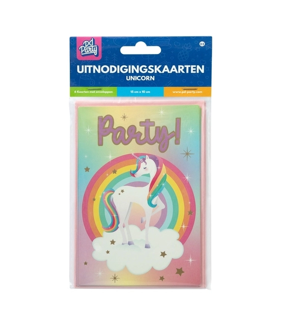 Een Uitnodigingskaarten Unicorn koop je bij MegaOffice