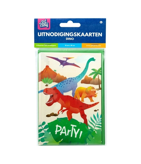 Een Uitnodigingskaarten Dino koop je bij MegaOffice