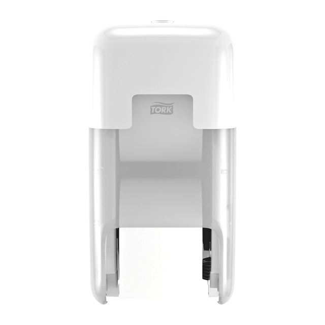 Toiletpapierdispenser Tork T7 Elevation OptiServe Coreless verticaal duo wit 558040