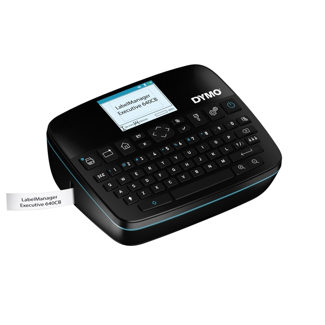 Een Labelprinter Dymo LabelManager Executive 640CB draagbaar qwerty 24mm zwart in koffer koop je bij MegaOffice