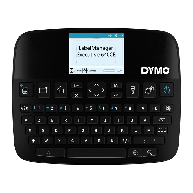 Een Labelprinter Dymo LabelManager Executive 640CB draagbaar azerty 24mm zwart koop je bij MegaOffice