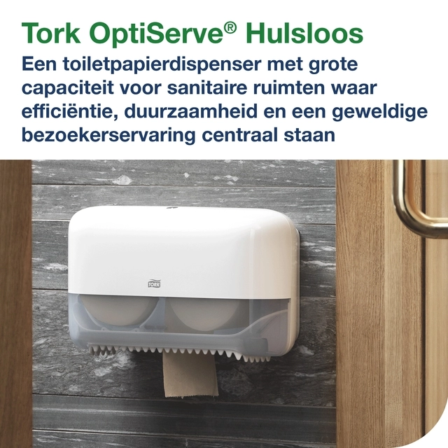 Een Toiletpapier Tork T7 Advanced Optiserve Coreless 2-laags 94m naturel 472640 koop je bij Holzem Kantoorefficiency