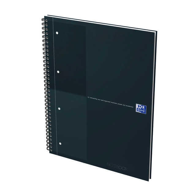 Een Spiraalblok Oxford International Notebook A4+ lijn zwart koop je bij Unimark Office B.V.