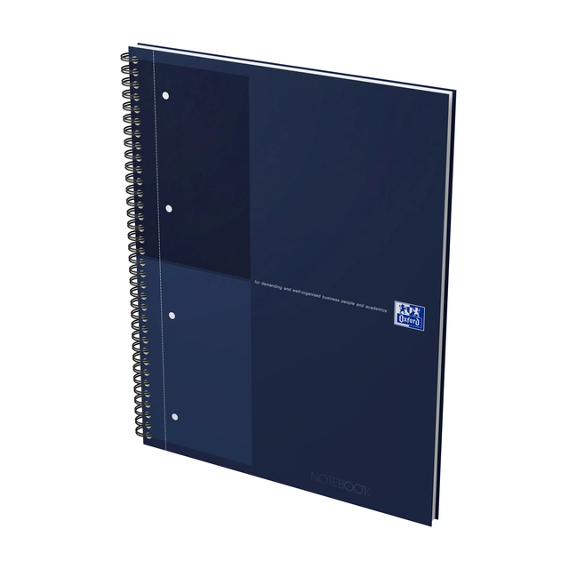 Een Spiraalblok Oxford International Notebook A4+ lijn blauw koop je bij Unimark Office B.V.