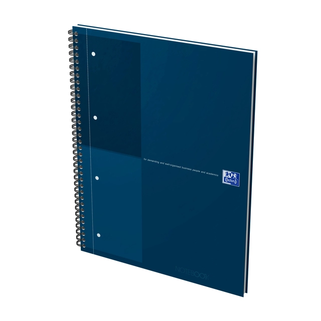 Een Spiraalblok Oxford International Notebook A4+ lijn petrol blauw koop je bij Unimark Office B.V.