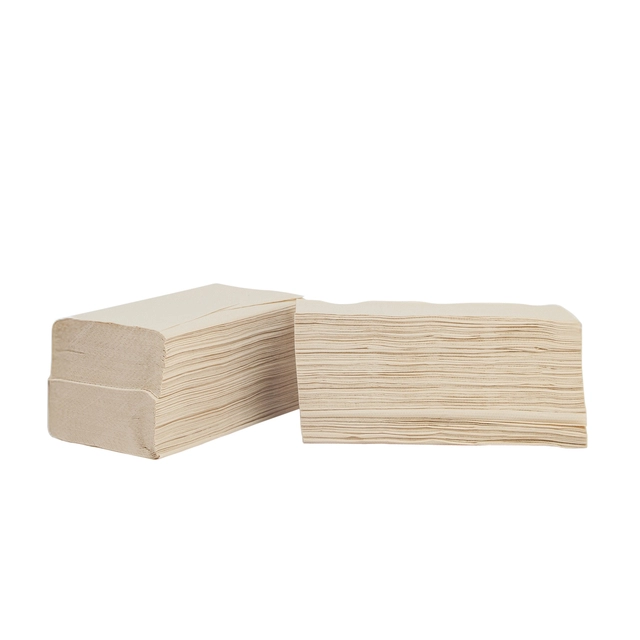 Een Handdoek The Good Roll bamboe z-vouw 2-laags 230x210mm 20x200 vel naturel koop je bij Holzem Kantoorefficiency