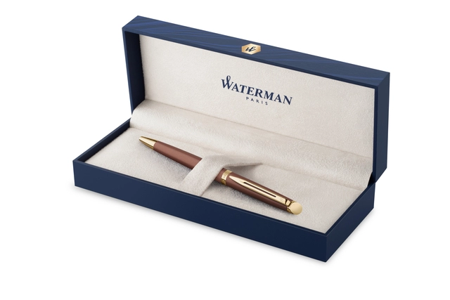 Een Balpen Waterman Hémisphère Fashion Colors metallic copper GT medium koop je bij Unimark Office B.V.