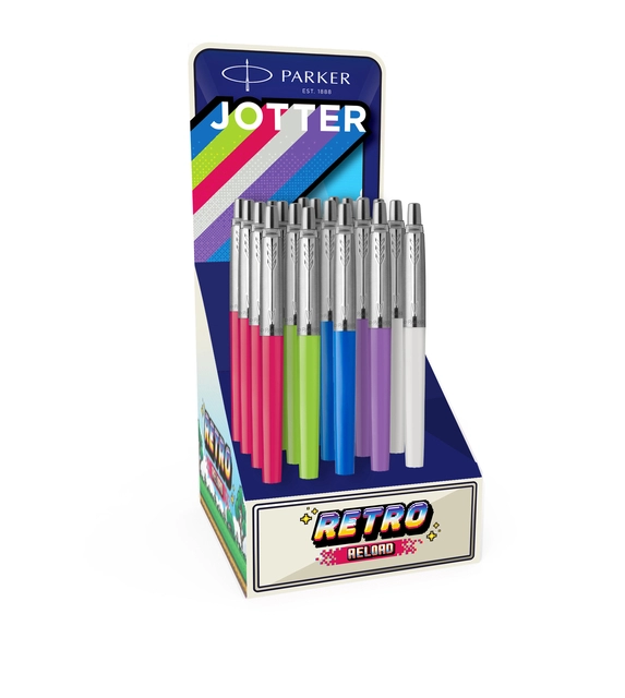 Een Balpen Parker Jotter Original Reload Retro 90's assorti CT medium koop je bij Unimark Office B.V.