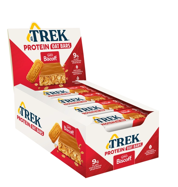 Een Proteïnereep Trek havermout Biscoff 50 gram koop je bij Unimark Office B.V.