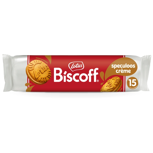 Een Koekjes Lotus Biscoff sandwich speculooscreme 15 stuks koop je bij Unimark Office B.V.