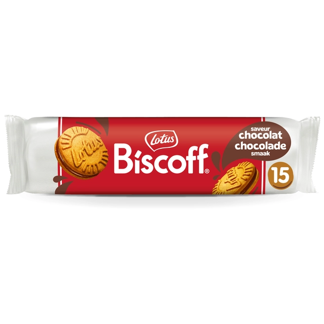 Een Koekjes Lotus Biscoff speculoos sandwich melkchocolade 15 stuks koop je bij Unimark Office B.V.