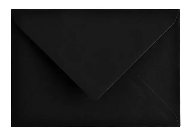 Een Envelop Papicolor C6 114x162mm ravenzwart koop je bij Totaal Kantoor Goeree