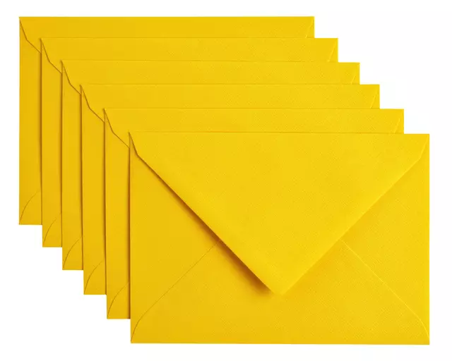 Een Envelop Papicolor C6 114x162mm dottergeel koop je bij EconOffice