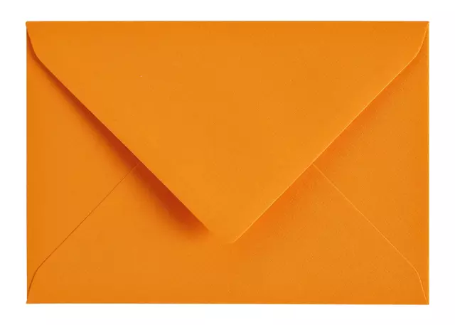 Een Envelop Papicolor C6 114x162mm oranje koop je bij Van Hoye Kantoor BV