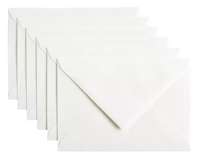 Een Envelop Papicolor C6 114x162mm hagelwit koop je bij Totaal Kantoor Goeree