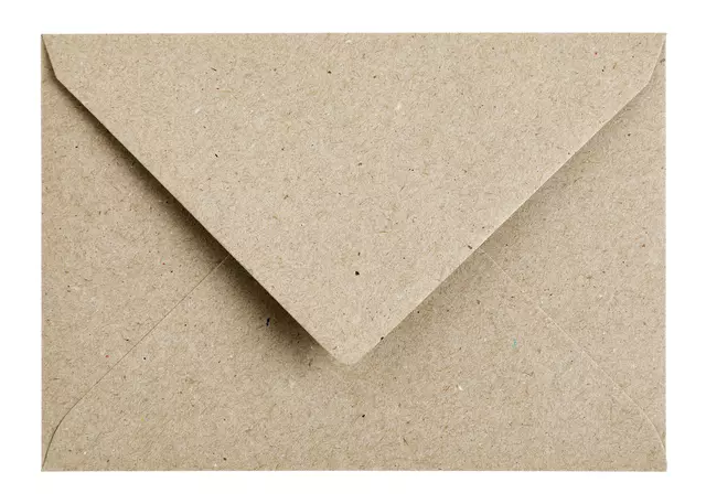 Een Envelop Papicolor C6 114x162mm kraft grijs koop je bij Totaal Kantoor Goeree