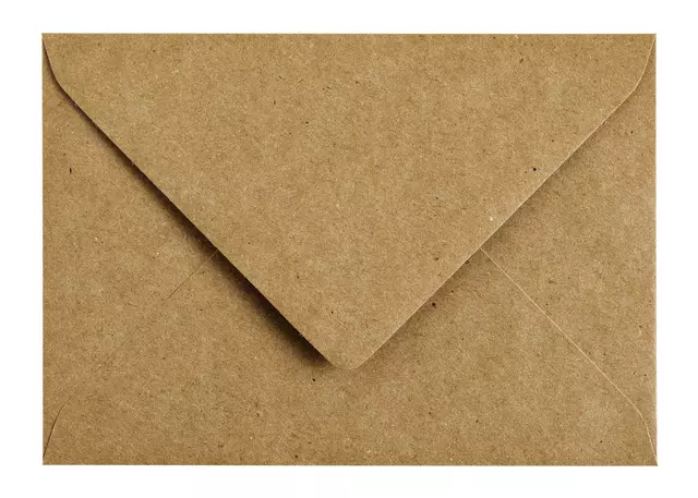 Een Envelop Papicolor C6 114x162mm kraft bruin koop je bij EconOffice