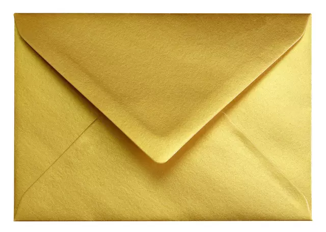 Een Envelop Papicolor C6 114x162mm metallic goud koop je bij Goedkope Kantoorbenodigdheden