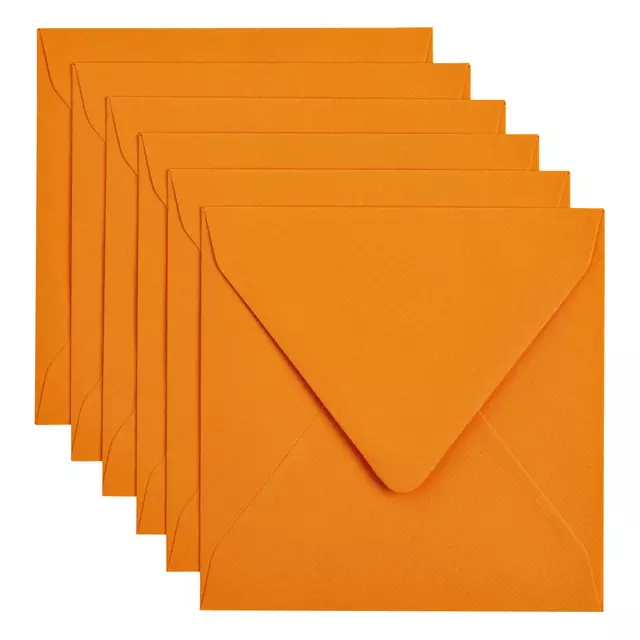Een Envelop Papicolor 140x140mm oranje koop je bij Totaal Kantoor Goeree