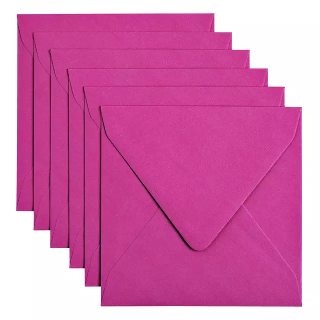 Een Envelop Papicolor 140x140mm felroze koop je bij EconOffice