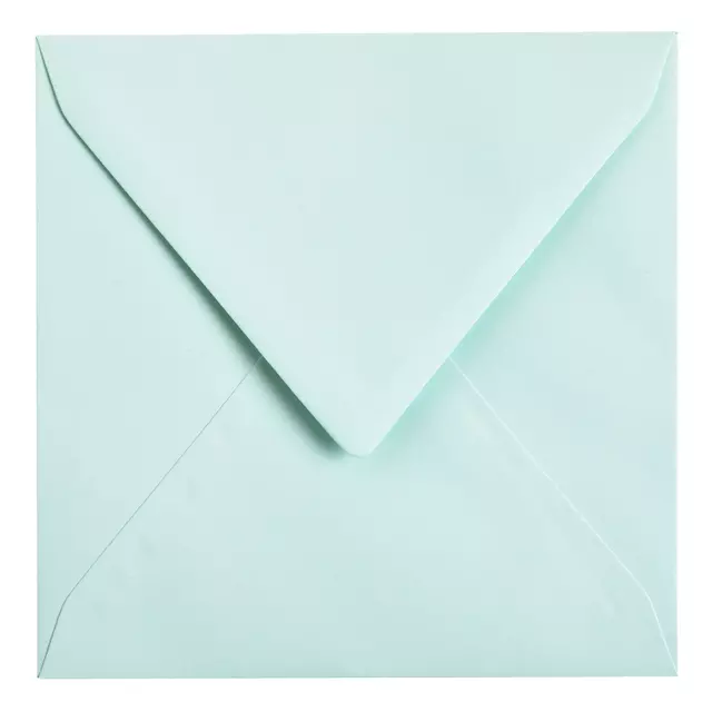 Een Envelop Papicolor 140x140mm zeegroen koop je bij Van Hoye Kantoor BV