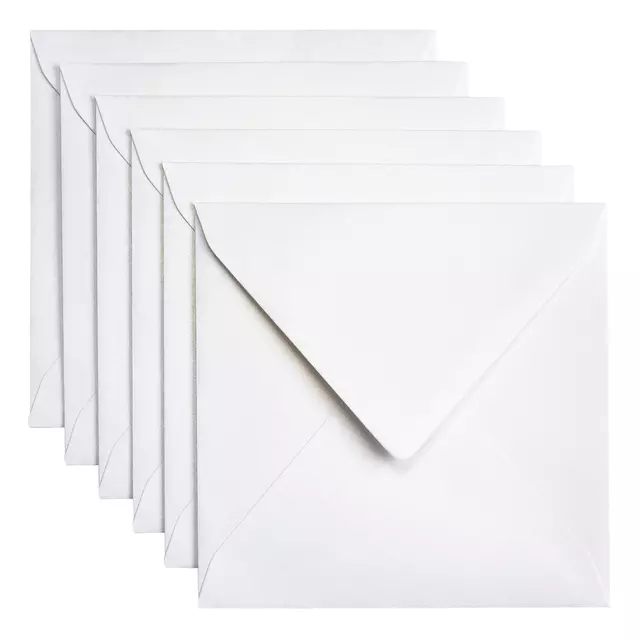 Een Envelop Papicolor 140x140mm metallic parelwit koop je bij EconOffice
