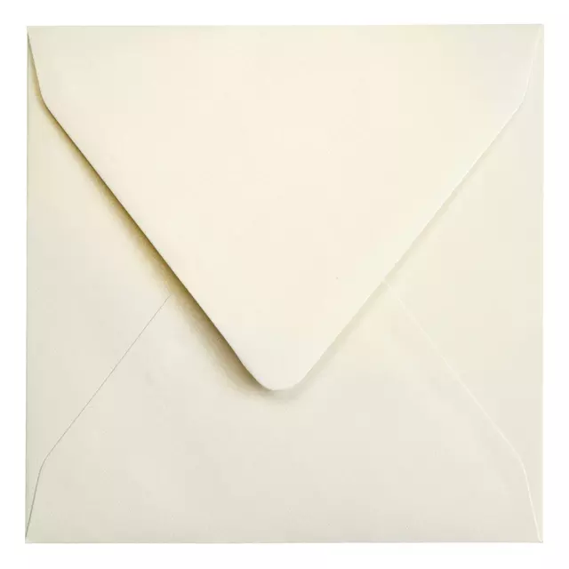 Een Envelop Papicolor 140x140mm metallic ivoor koop je bij EconOffice