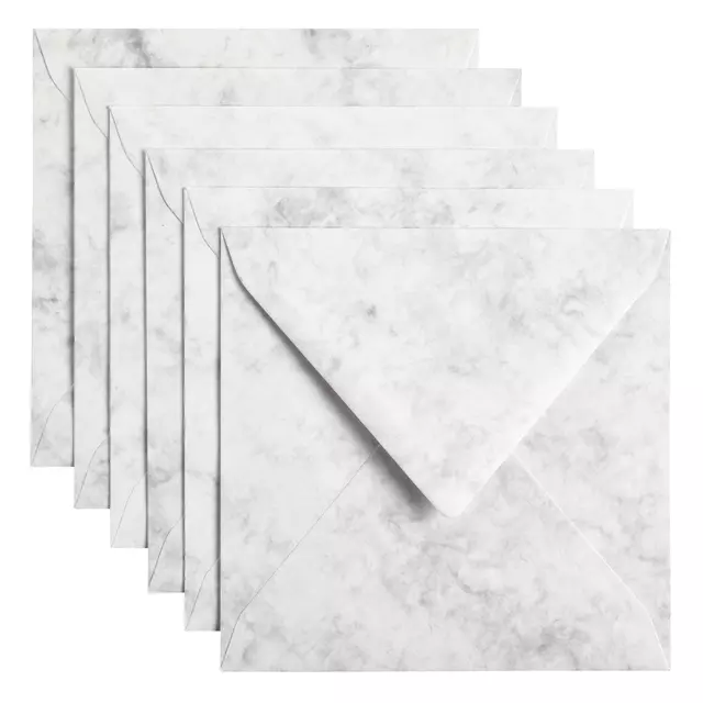 Een Envelop Papicolor 140x140mm marble grijs koop je bij KantoorProfi België BV