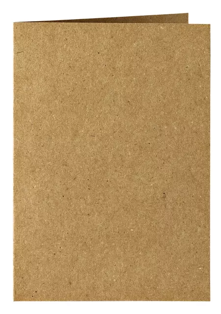 Een Correspondentiekaart Papicolor dubbel 105x148mm bruin pak à 6 stuks koop je bij Totaal Kantoor Goeree