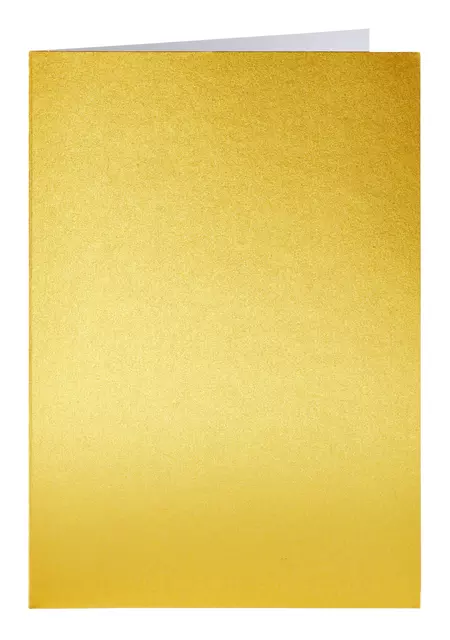 Een Correspondentiekaart Papicolor dubbel 105x148mm metallic goud pak à 6 stuks koop je bij KantoorProfi België BV