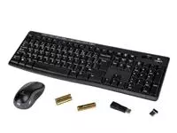 Een Toetsenbord Logitech MK270 Azerty +muis zwart koop je bij L&N Partners voor Partners B.V.