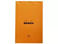 Een Schrijfblok Rhodia A4 lijn 80 vel 80gr geel koop je bij Van Leeuwen Boeken- en kantoorartikelen